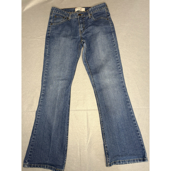 Signature Levi Strauss Jeans Womens 6 Short Blue Low Rise Bootcut Denim Vintage - Picture 1 of 10